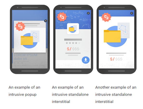 Interstitial pop-ups